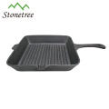 New Pre-Seasoned Pan Grill Gusseisen Square Grill Pan